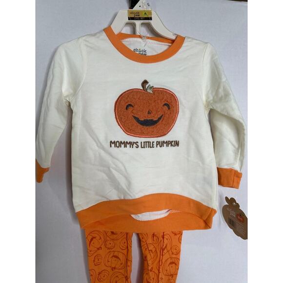 NWT Chick Pea Baby‎ Halloween Pumpkin Set Size 18M - Picture 5 of 13
